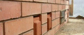 заслонки из кирпича